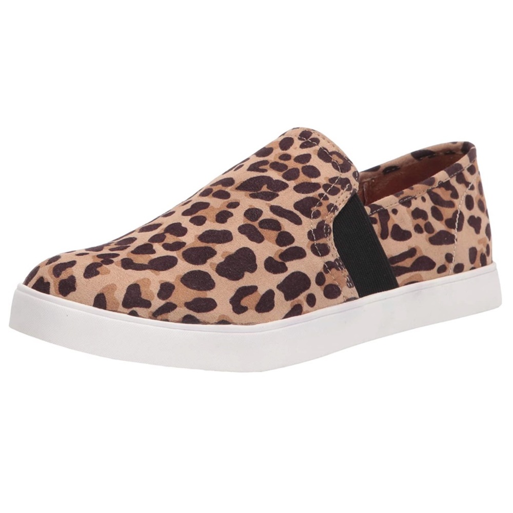 Dr. Scholl's Shoes Women's Luna Sneaker in Tan and Black Leopard (Size: 7)